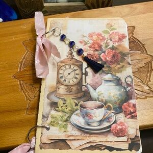 Floral Vintage Tea Time Handmade Junk Journal 🌺